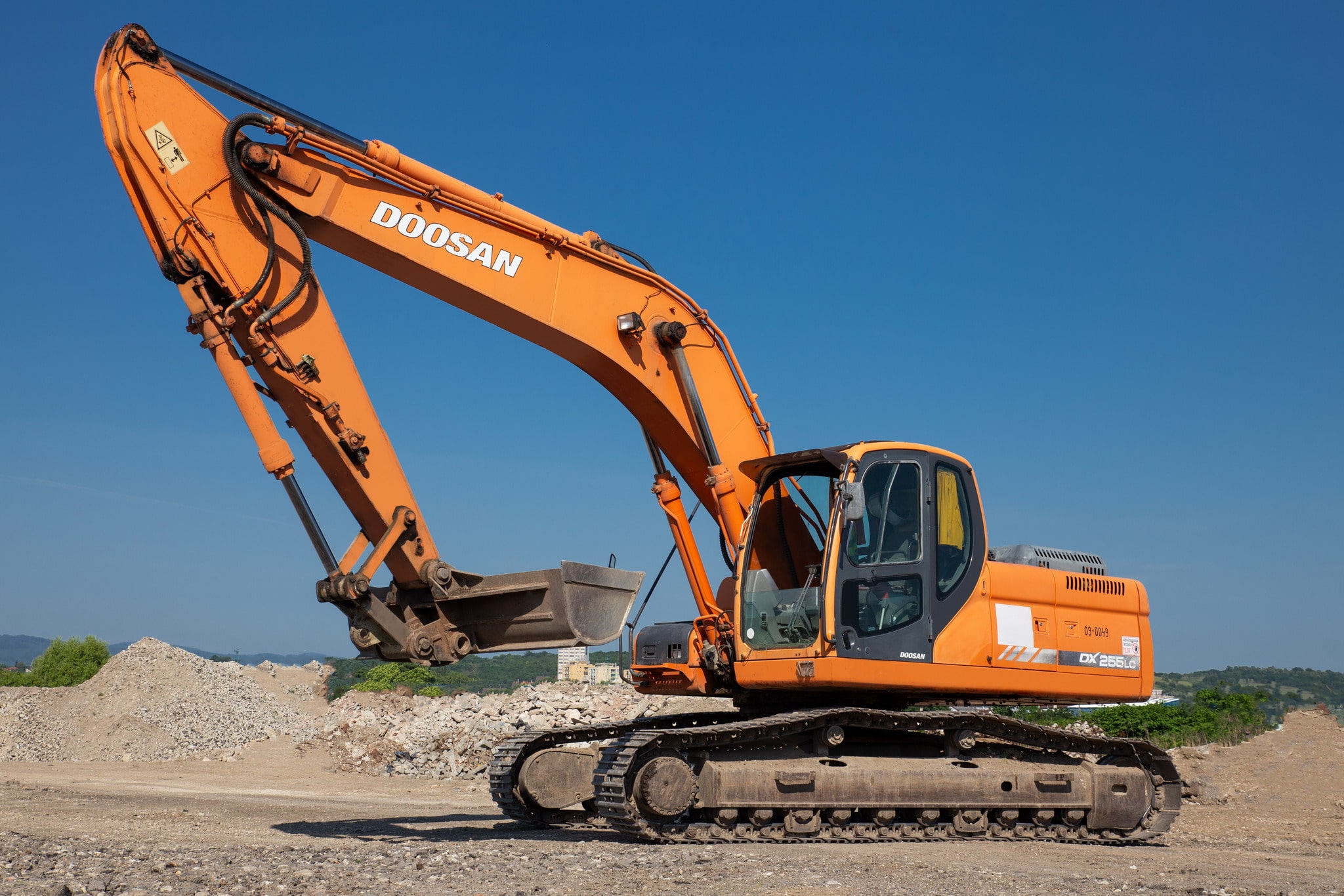 Doosan rotating excavator