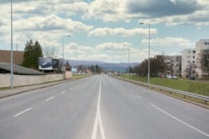 Miskolc, South express way - road section between Dayka and Damjanich St., 2011.